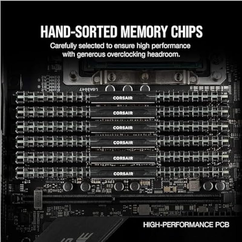 Corsair Vengeance LPX 32GB (2 X 16GB) DDR4 3200 (PC4-25600) C16 1.35V Desktop Memory – Black
