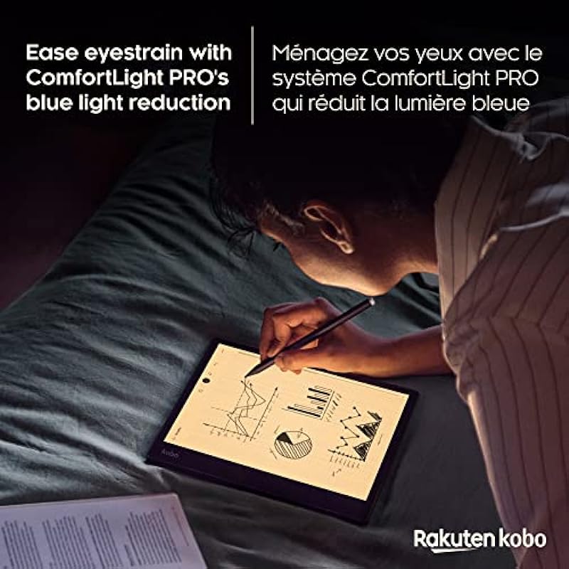 Kobo Elipsa 2E | eReader | 10.3” Glare-Free Touchscreen with ComfortLight PRO | Includes Kobo Stylus 2 | Adjustable Brightness | Wi-Fi | Carta E Ink Technology | 32GB of Storage