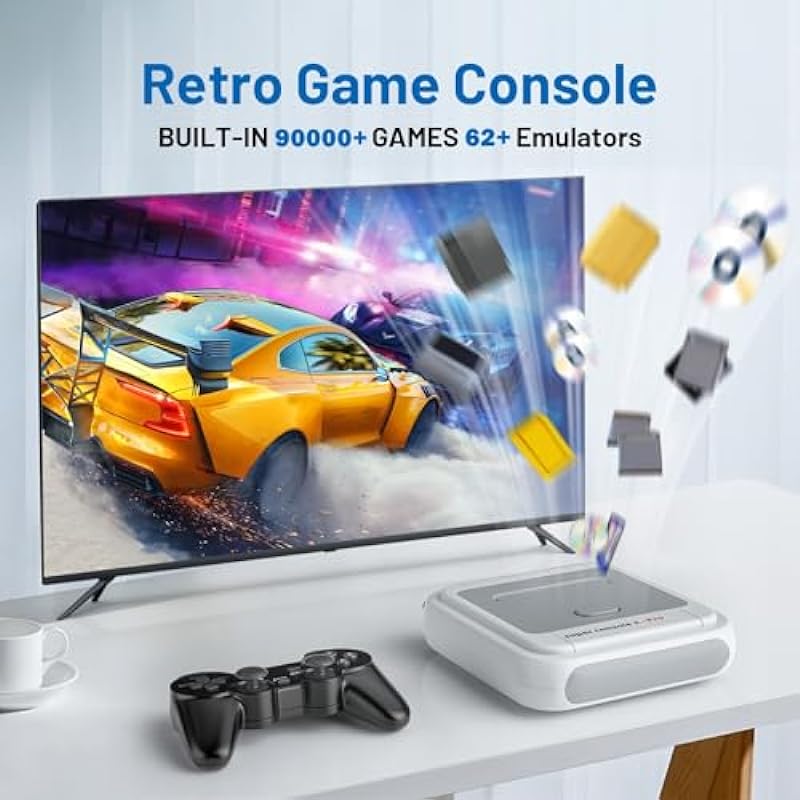 Retro Game Console Retroplay Emulator – Super Console X PRO 90,000+ Video Games,Compatible 62+ Emulators,Emulator Console Dual System,Supports 4K UHD,1000M Ethernet,Plug and Play Video Game Console