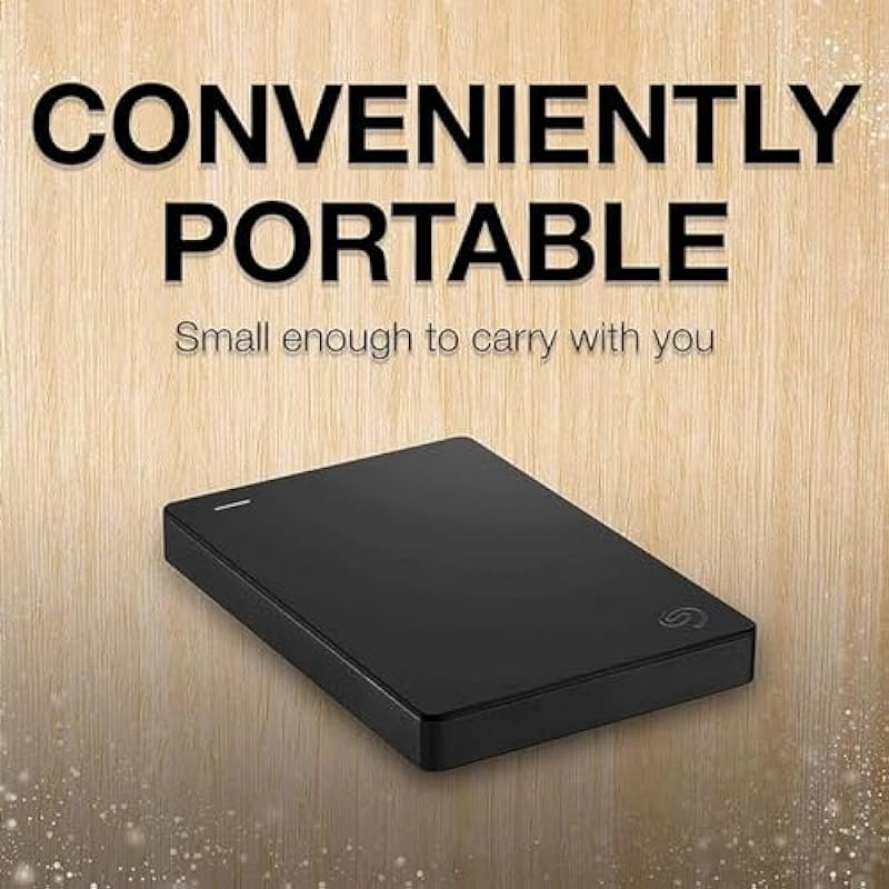Seagate Portable 2TB External Hard Drive Portable HDD – USB 3.0 for PC, Mac, PS4, & Xbox – 1-Year Rescue Service (STGX2000400), Black