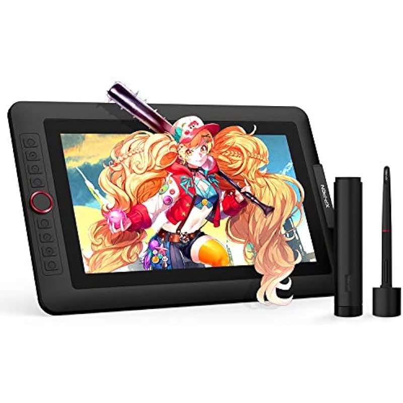 XP-PEN Artist13.3 Pro 13.3 Inch IPS Drawing Monitors Pen Display Full-Laminated Graphics Drawing Monitor with Tilt Function and 8 Shortcut Keys (8192 Levels Pen Pressure, 123% sRGB)