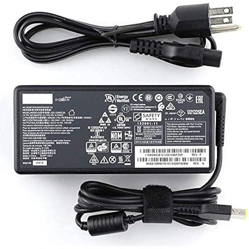 135W AC Charger for Lenovo ideapad Z710 Ideapad Y50-70 Thinkpad t440p t450p t460p t530 t540 t540p t560 w510 ADL135NDC3A Laptop Adapter Supply Power Cord