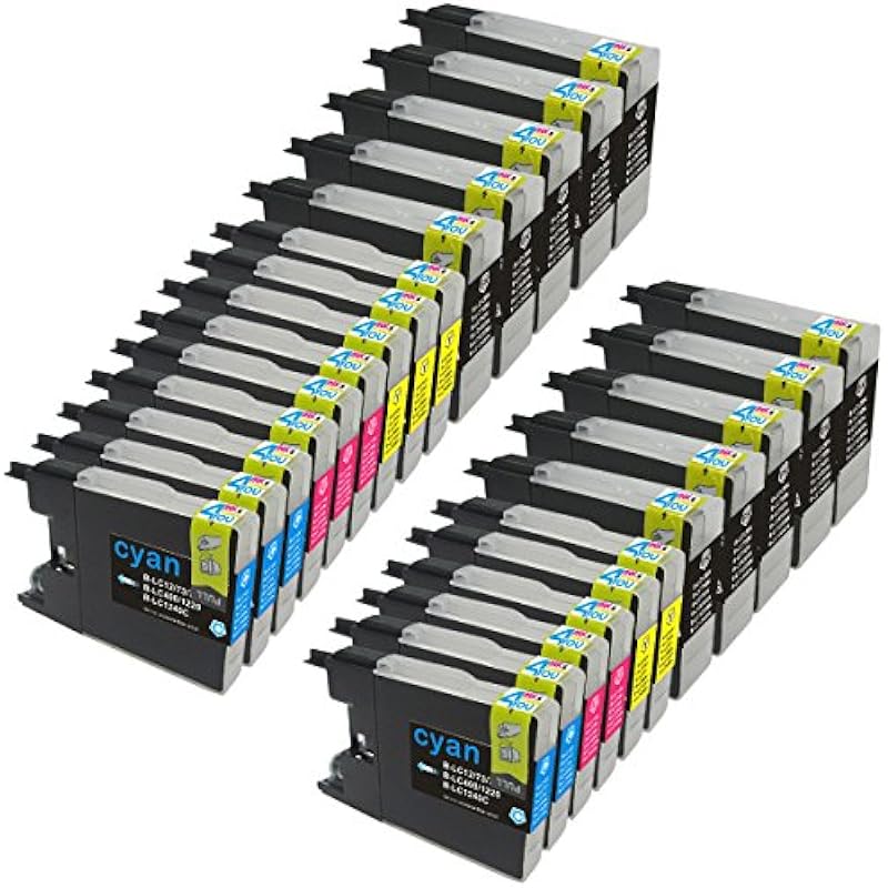 25 Pack – Compatible Ink Cartridges for Brother LC-71 LC-75 LC75 LC-75BK LC-75C LC-75M LC-75Y Inkjet Cartridge Compatible With Brother MFC-J280W MFC-J425W MFC-J430W MFC-J435W MFC-J5910DW MFC-J625DW MFC-J6510DW MFC-J6710DW MFC-J6910DW MFC-J825DW