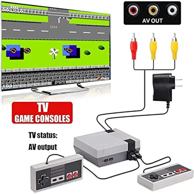 Classic Retro Game Console,Built-in 620 Games and 2 Classic Controller?Plug and Play 8-bit Mini Video Game Entertainment System?Nostalgic Birthday GIF