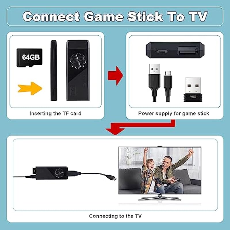 Retro Video Game Console,HD Classic Games Console 13000+ Classic Games ,HDMI Output TV Video Game Console, HD Console with Dual 2.4G Wireless Controllers