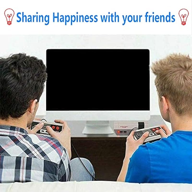 Classic Games Console, AV Output Mini Video Game Built-in 620 Games with 2 Controllers for Kids Adults Ideal Gift