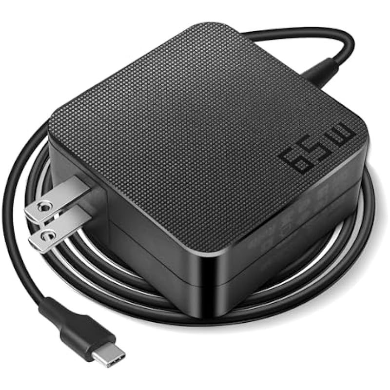 PAEBAI+ 65W USB C Charger Type C PD Wall Fast Power Adapter for Lenovo ThinkPad Yoga HP Elitebook Spectre Dell Latitude MacBook Pro ASUS Chromebook, Samsung Galaxy and Any Laptops or Smart Phones