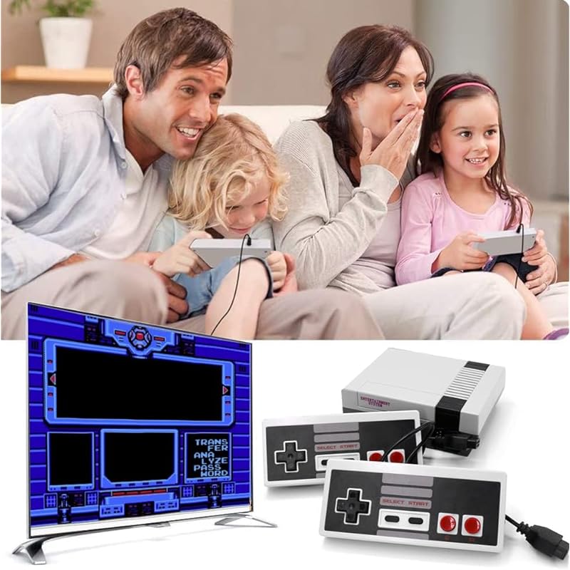Classic Retro Game Console,Built-in 620 Games and 2 Classic Controller?Plug and Play 8-bit Mini Video Game Entertainment System?Nostalgic Birthday GIF