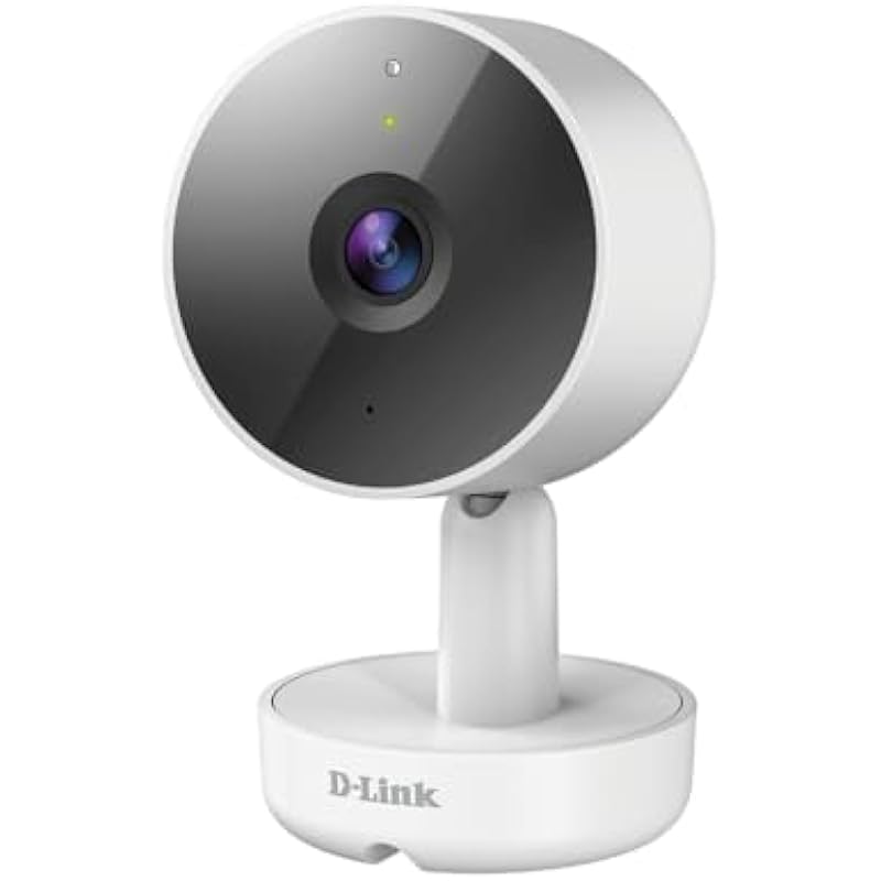 D-Link mydlink 2K (1440p) WiFi Camera, 2K Resolution, Night Vision, AI Person Detection, 2-Way Audio, SD/Cloud Recording, Alexa, Google Assistant (DCS-8350LH)