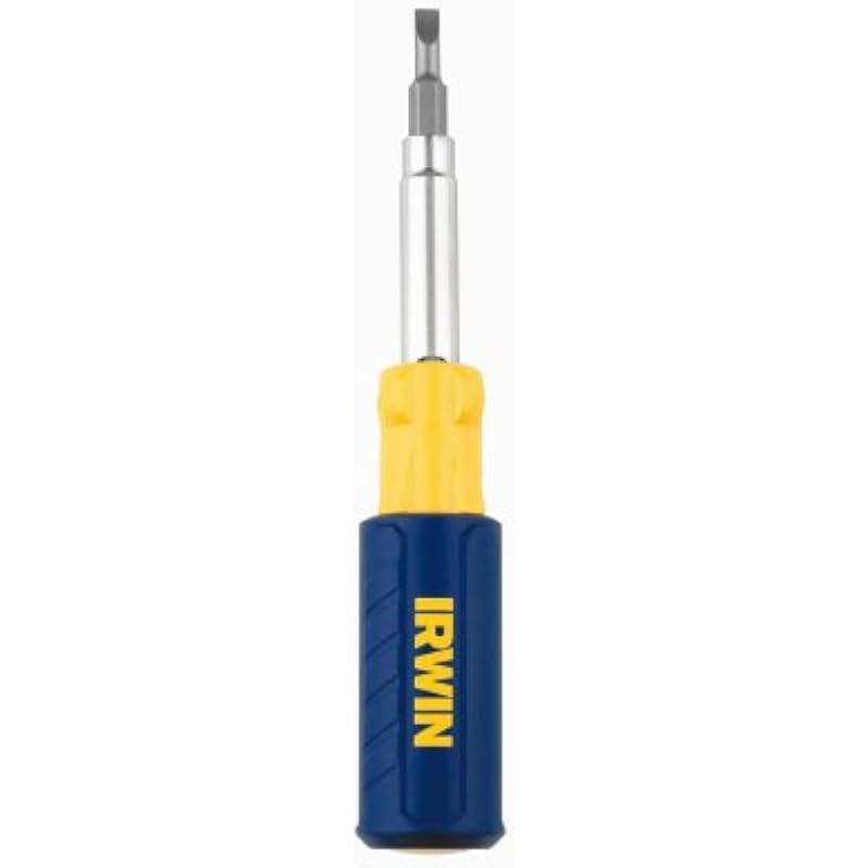 IRWIN Screwdriver, 9-Piece Bits (2051100) , Blue