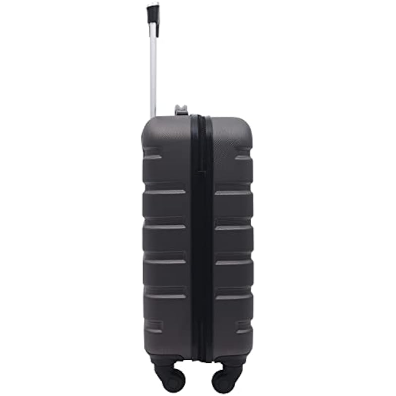 Wrangler Hardside Carry-on Spinner Luggage, Charcoal Grey, Carry-On 20-Inch, Hardside Carry-on Spinner Luggage