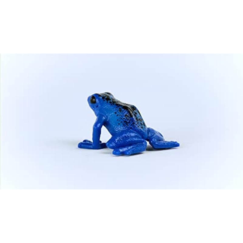 Schleich Wild Life New 2023, Wild Animal Rainforest Jungle Toys for Kids, Poison Dart Frog Toy, Blue, Ages 3+