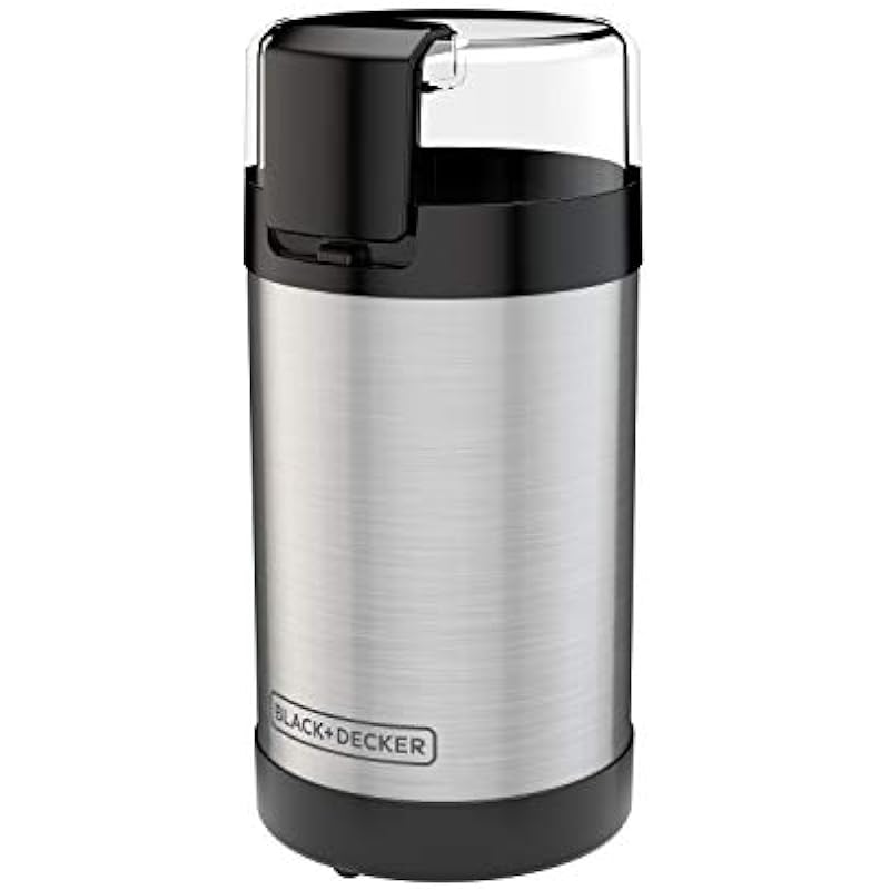 Black & Decker CBG110SC Easy Touch Electric Smartgrind Coffee & Spice Grinder, Black