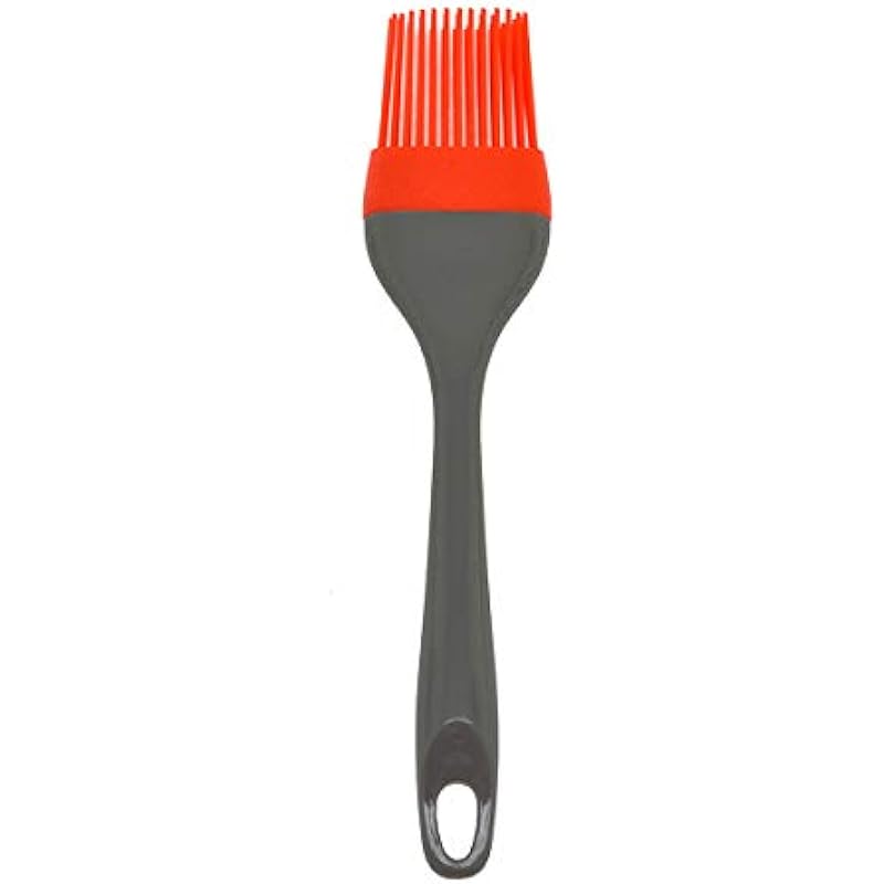 Gourmet by Starfrit 080303-006-0000 Silicone Brush with Nylon Handle, Red Medium