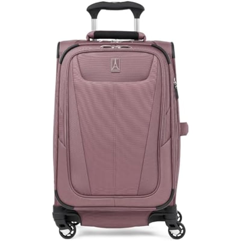 Travelpro Maxlite 5 Softside Expandable Luggage with 4 Spinner Wheels, Lightweight Suitcase, Men and Women, Dusty Rose Pink, Carry-on 21-Inch, Maxlite 5 Softside Expandable Spinner Wheel Luggage