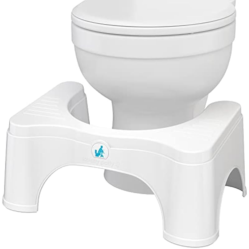 Squatty Potty Original Toilet Stool 2.0 Base 7″, White, 1 Count