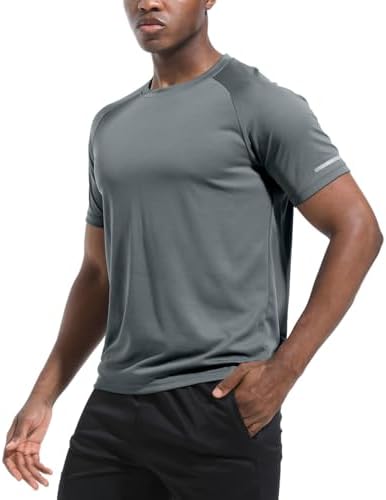 Boyzn 1, 3 or 5 Pack Men’s Workout Running Shirts, Dry Fit Moisture Wicking T-Shirts, Sports Gym Athletic Short Sleeve Shirts