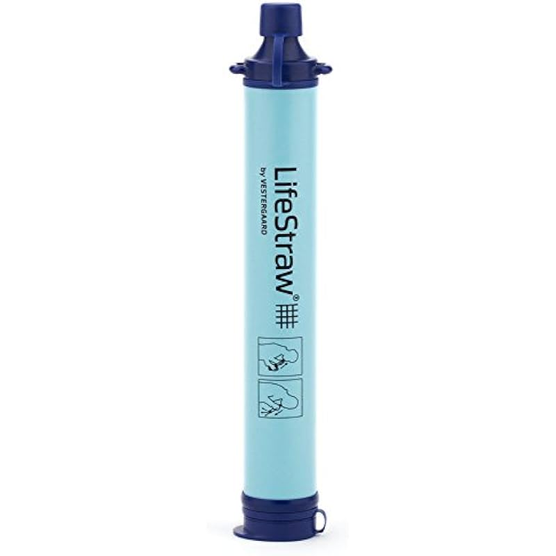 LifeStraw Personal Water Filter for Hiking, Camping, Travel, and Emergency Preparedness, 1 Pack