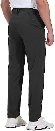 JHMORP Men’s Golf Pants Stretch Lightweight Quick Dry Dress Work Casual Pants with Pockets