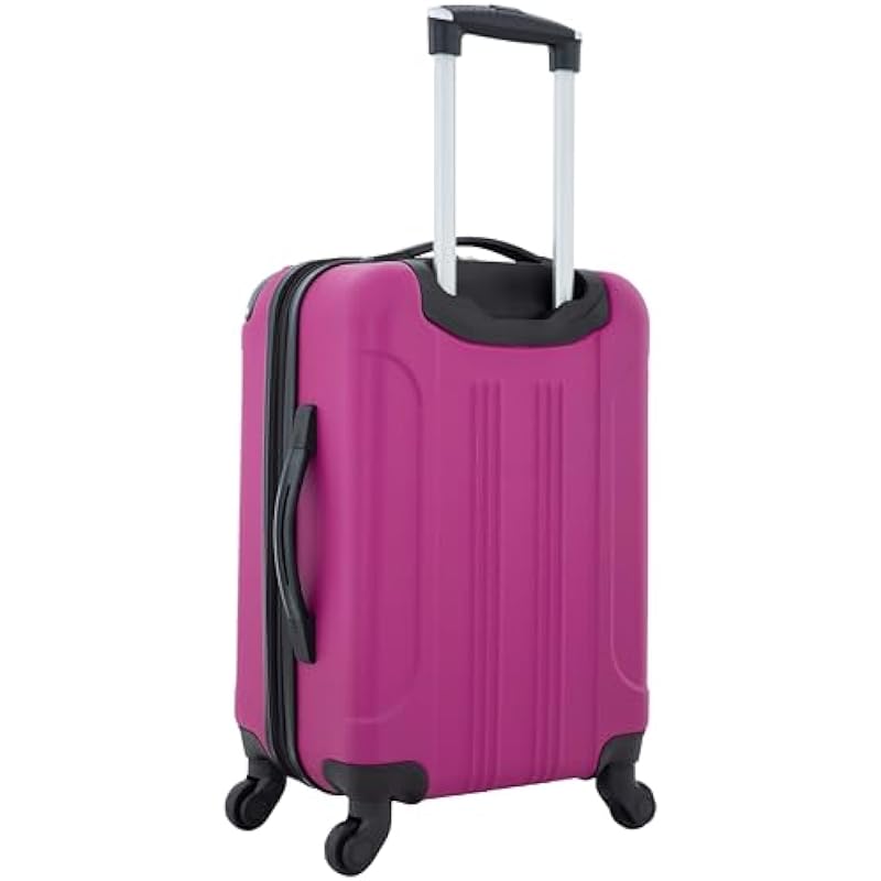 Travelers Club Luggage Chicago 20 Inch Expandable Carry-On Spinner, Pink, One Size
