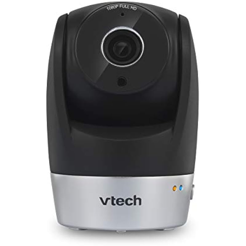 VTech VC9511 Wi-Fi IP Camera with 1080p HD, Remote Pan/Tilt, Free Live Streaming, Automatic Infrared Night Vision & Smart Security Alarm, Black, One Size