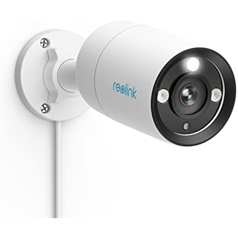 REOLINK 12MP PoE IP Camera Outdoor, Bullet Surveillance Cameras for Home Security, Smart Human/Vehicle/Pet Detection, 700lm Color Night Vision, Two Way Talk, Up to 256GB microSD Card, RLC-1212A