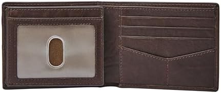 Fossil Men’s Quinn Leather Bifold with Flip ID Wallet