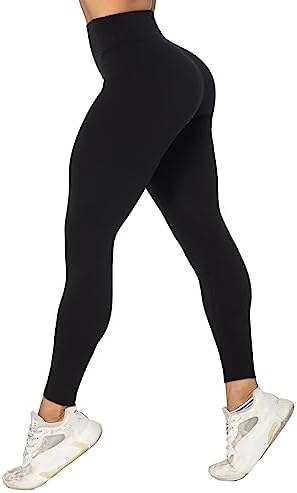Sunzel Nunaked Workout Leggings for Women, Tummy Control Compression Workout Gym Yoga Pants, High Waist & No Front Seam