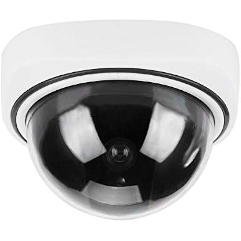 Outdoor Indoor Fake Camera, Wireless Home Security Dome Simulated Camera Video Dummy Surveillance Camera, for Homes & Business