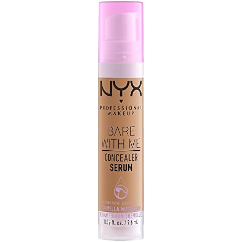 NYX Professional Makeup, Bare With Me, Serum Concealer, 24HR Hydration, Vegan Formula – 08 Sand, 9.6mL