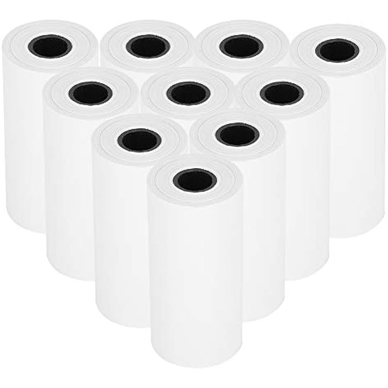 10 Rolls Thermal Paper for Portable Kids Instant Print Camera, 2.2inch x 19.7ft