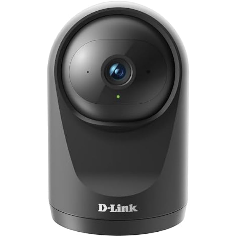 D-Link Pro Series Compact Full HD Pan & Tilt Wi-Fi Camera w/ 360 Degree View, Full HD 1080p Resolution, Sound & Motion Detection, 2-Way Audio, Cloud & Local Recording, Night Vision (DCS-6500LHV2)