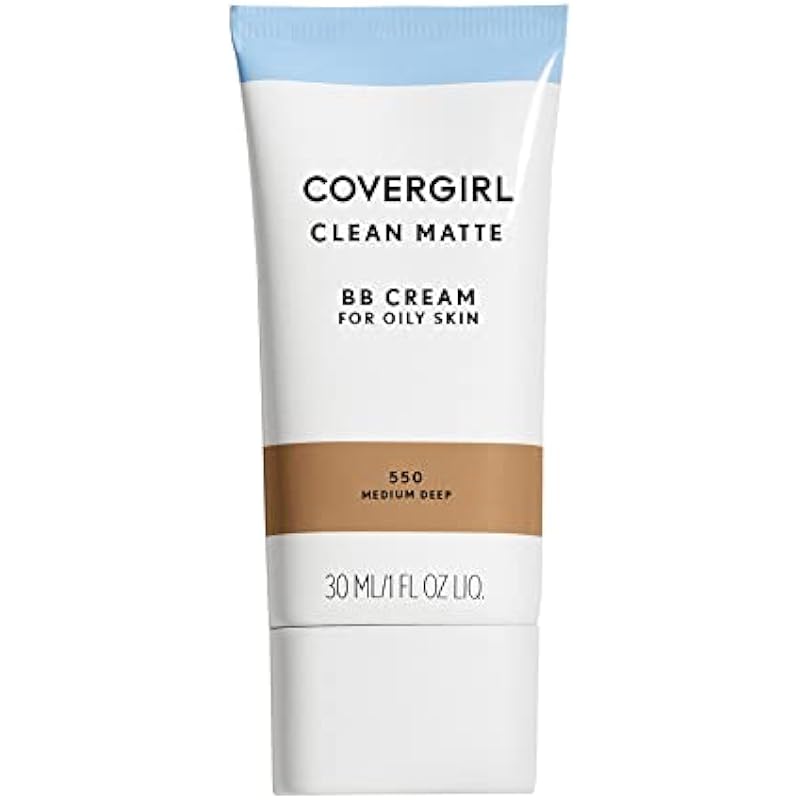 COVERGIRL – Clean Matte BB Cream, Oil-Free, Long-Lasting, Sensitive Skin, Lightweight, 100% Cruelty-Free