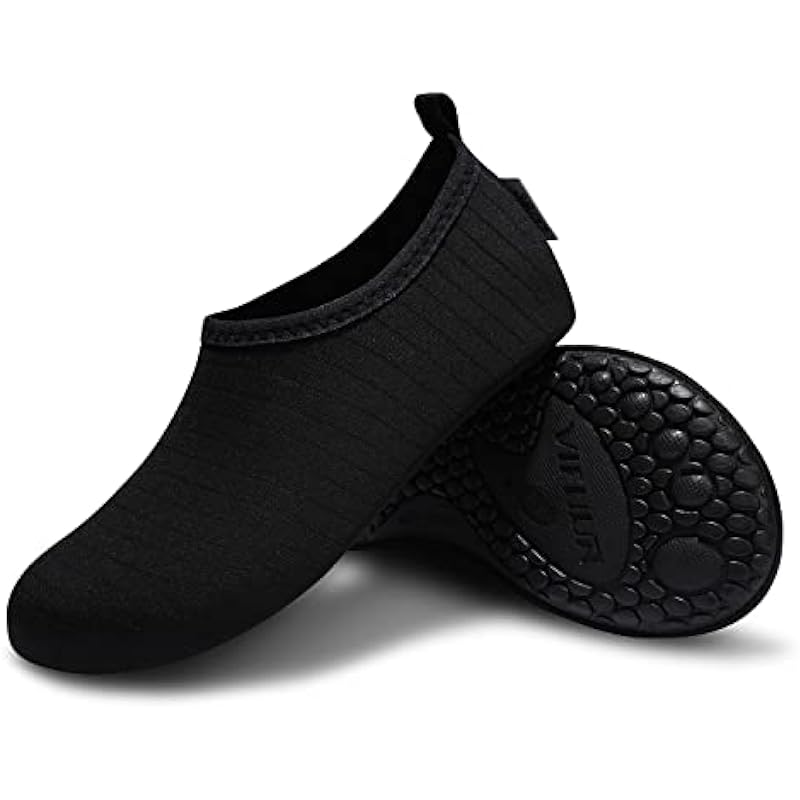 VIFUUR Water Sports Shoes Barefoot Quick-Dry Aqua Yoga Socks Slip-on for Men Women