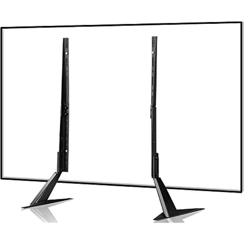 Suptek Universal TV Stand, Metal TV Legs for 22-65 inch LCD/LED/OLED/Plasma Flat&Curved Screen TV Height Adjustment with VESA 75x75mm to 800x400mm Max ML1760