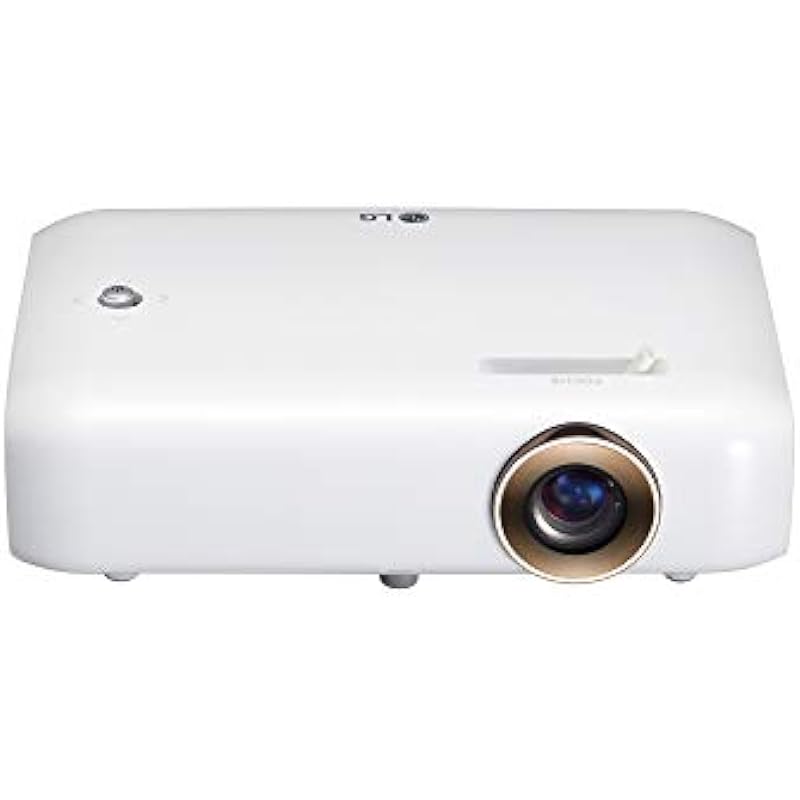 LG CineBeam PH510P HD (1280 x 720) LED Portable Mini Projector with Bluetooth Sound Out and Screen Share Digital TV Tuner, Built-in Battery, 550 ANSI Lumen, White