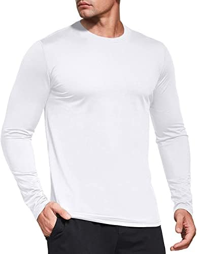 Boyzn Men’s 3 Pack Performance Short/Long Sleeve T-Shirts, UPF 50+ Sun Protection Shirts, Athletic Workout Shirts for Running