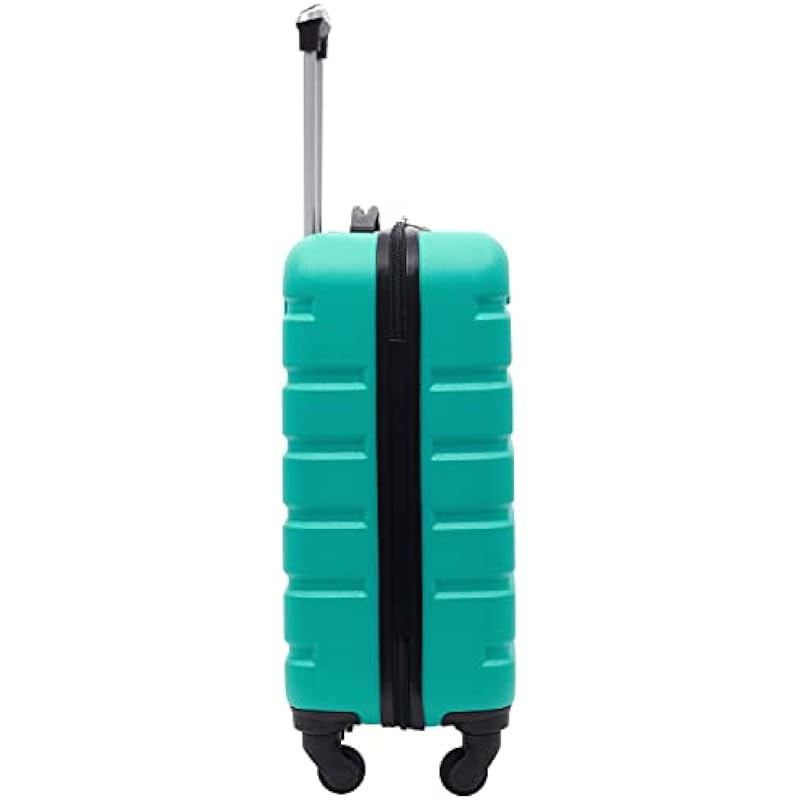 Wrangler Hardside Carry-on Spinner Luggage, Teal, Carry-On 20-Inch, Hardside Carry-on Spinner Luggage