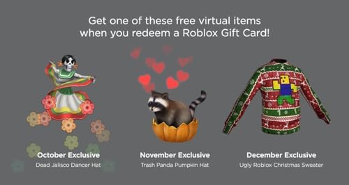 Roblox Physical Gift Card (Canada Only) (Includes Free Virtual Item)