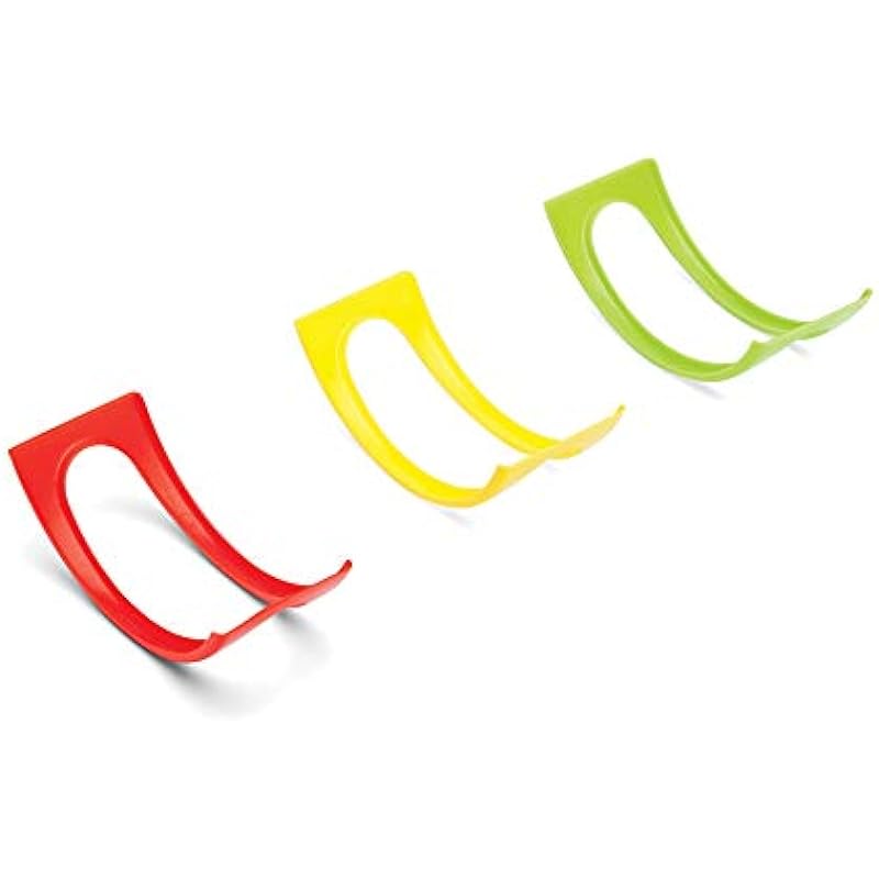 Fox Run Multicolor Upright Taco Holders, Set of 12, Red, Yellow, Green