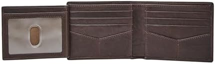 Fossil Men’s Quinn Leather Bifold with Flip ID Wallet