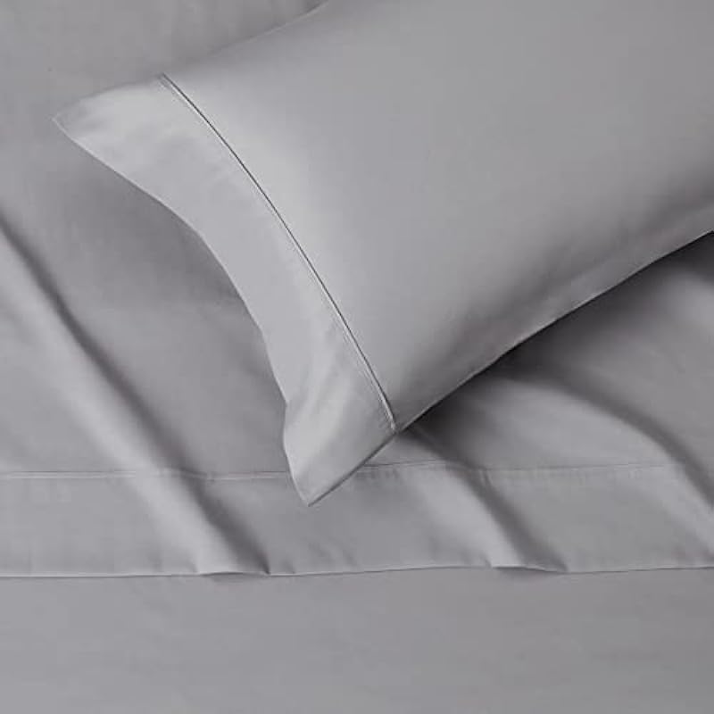 AmazonBasics Light-Weight Microfiber Sheet Set – Twin XL, Dark Grey