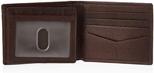 Fossil Men’s Quinn Leather Bifold with Flip ID Wallet