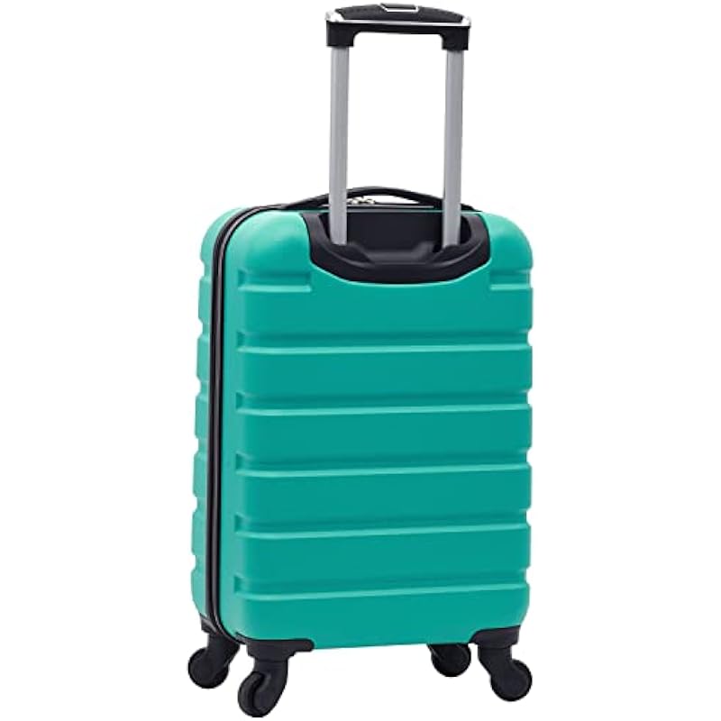 Wrangler Hardside Carry-on Spinner Luggage, Teal, Carry-On 20-Inch, Hardside Carry-on Spinner Luggage