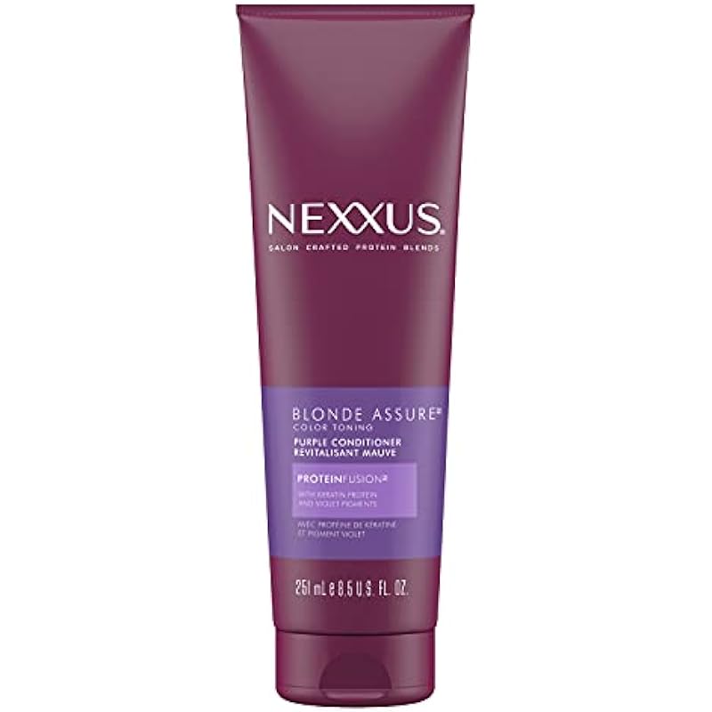 Nexxus Blonde Assure Purple Conditioner hair care for silver and blonde hair Colour Toning NO brassy Yellow tones 251 ml