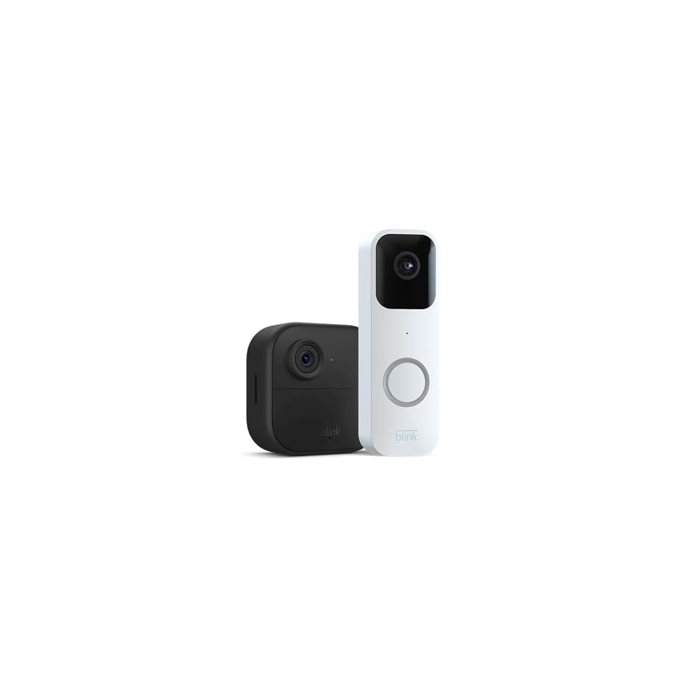 Blink Video Doorbell + 1 Outdoor 4 smart security camera (4th Gen) with Sync Module 2 | Two-year battery life, motion detection, two-way audio, HD video, Works with Alexa