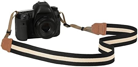 MoKo Cotton Woven Camera Strap, Adjustable Universal Neck & Shoulder Strap for Video Camcorder/Binoculars/SLR Digital Cameras