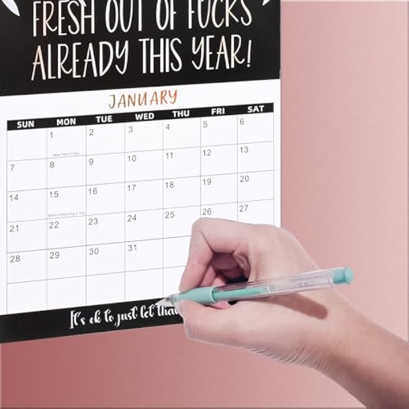 Wall Calendar 2024- January 2024 to December 2024,Calendar For Tired-Ass Women,Fu-ck it Calendar,Sweary Calendar 2024,2024 Calendar Month to View Planner for Family School Office