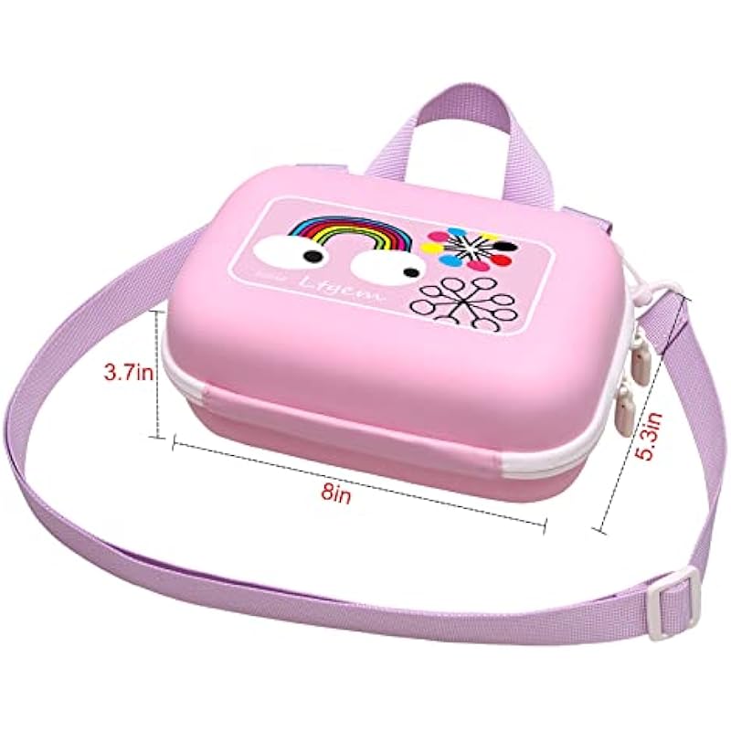 L LTGEM Kids Camera Case for VTech KidiZoom/ESOXOFFORE/Anchioo/Dylanto/Amzelas/WEEFUN/GKTZ/CAMKORY/Seckton and More Instant Print Camera for Kids,Kids Digital Camera,Kids Video Camera (Case Only)