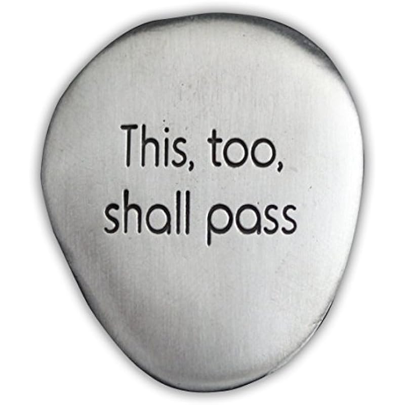 CA Gift SS125 This Too Shall Pass Soothing Stone, 1-1/2″